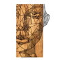 Wallity Nazo Accesorio Decorativo de Pared Negro y Nogal